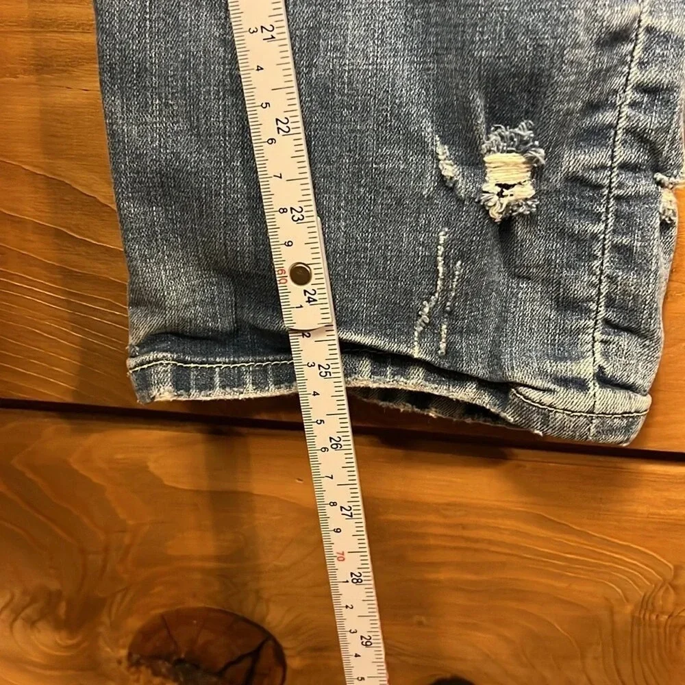 Anthropologie Holding Horses Jeans Womens 30 Light Distressed Denim Straight Leg
